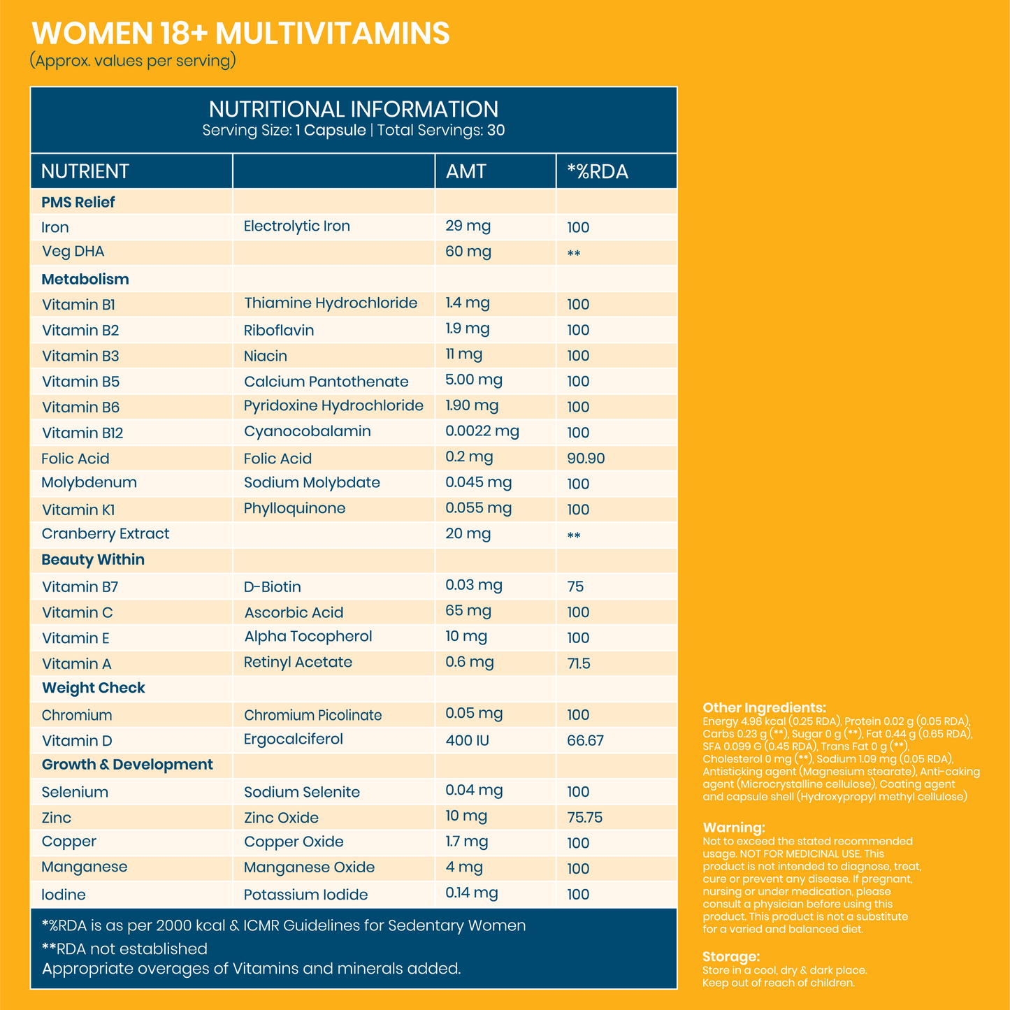 Multivitamin for Women 18+